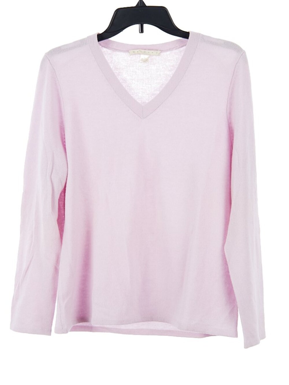 Belford V Neck Lavender Purple 100% Cashmere Sweater Women's XL